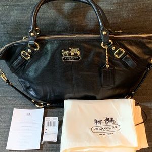 Coach Madison Sophia Leather Large, black